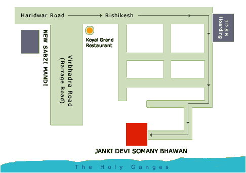 Road Map to Janki Devi Soman Bhawan